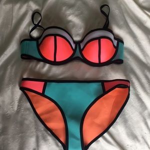 NWOT Triangl Neoprene 2 Piece Swim Suit XL